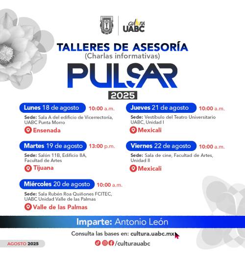 Ofrecerán talleres de asesoría para participar en Convocatoria PULSAR 2025