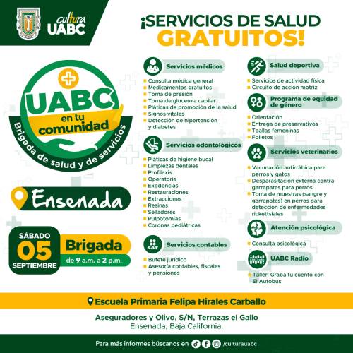 Ofrecerán brigada de salud y servicios en Ensenada
